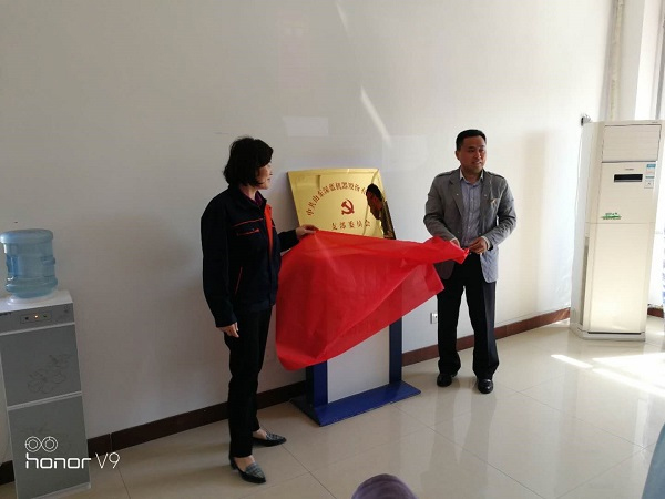 山東深藍(lán)機器股份有限公司黨支部成立大會暨揭牌儀式圓滿完成